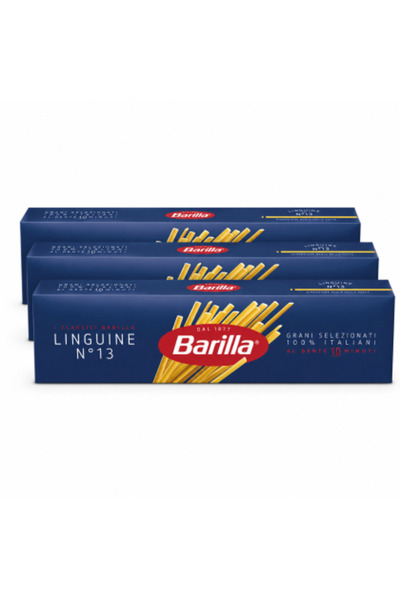 Barilla Set 3 x Linguine N ° 13, 500 g/bucată, grâu dur, 100% italian, timp d...