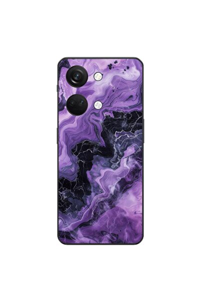OEM Husa compatibila cu OnePlus Nord 3 Silicon Gel Tpu Model Abstract Purple ...
