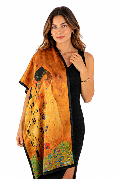 silkwormlife Șal din mătase 100% din colecția Art Collection – Eșarfă elegant...