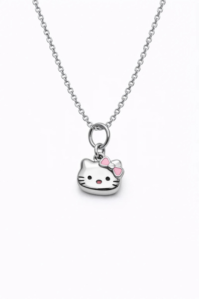 MakeWell Cute Cat Figured Steel Necklace – Stainless Tarnish-Resistant Chain ...