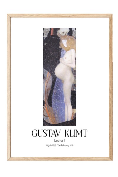 Postifull Gustav Klimt - Lotos I, slika u drvenom okviru, umetnička serija br...