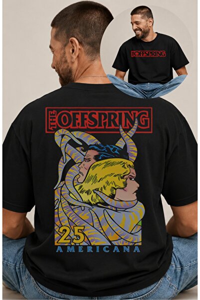 Fuddy Moda Unisex μπλουζάκι The Offspring Americana με στάμπα στην πλάτη και ...