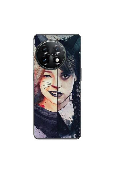 OEM Husa compatibila cu OnePlus 11 Silicon Gel Tpu Model Wednesday si Enid Si...