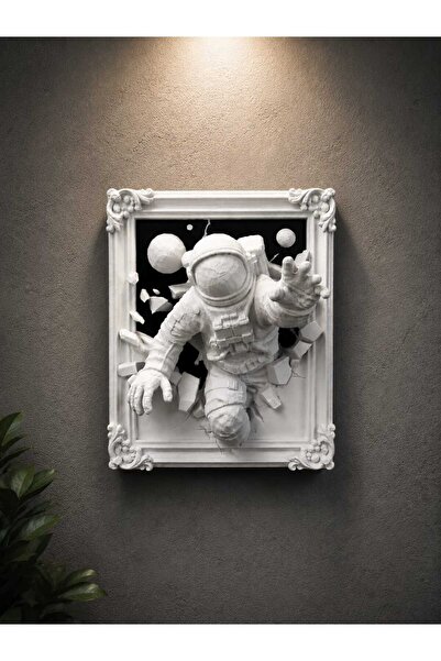 EMAS3D ASTRONOT 3D DEKORATİF TABLO - DUVAR ve Masaüstü Kulllanım - Modern Duv...