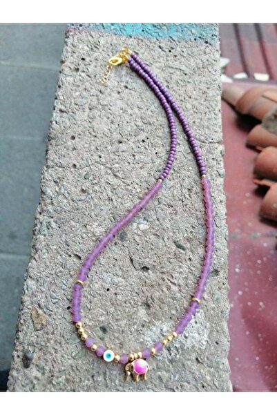 Bozhi Necklace Glass Beads Business Woman Style