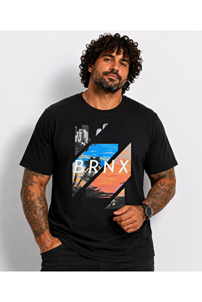 MocGrande Tricou cu gâtul în formă de O pentru bărbați, mărime mare, Brnx 261...