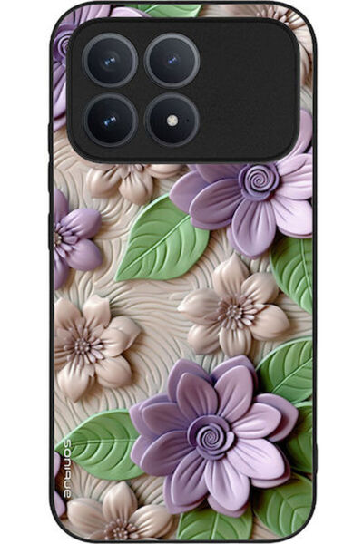 Other Θήκη Sonique Σειρά 3D Λουλούδια Xiaomi Poco F8 Pro 5G Βιολετί