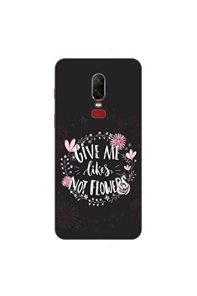 OEM Husa compatibila cu OnePlus 6 Silicon Gel Tpu Model Mesaj Give Me Likes