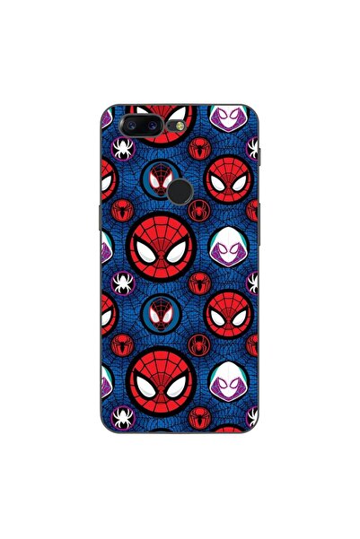 OEM Θήκη συμβατή με OnePlus 5T από σιλικόνη gel TPU με σχέδιο προσώπου Spiderman