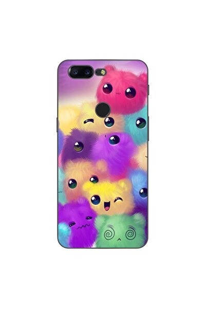 OEM Husa compatibila cu OnePlus 5T Silicon Gel Tpu Model Pufosi Colorati