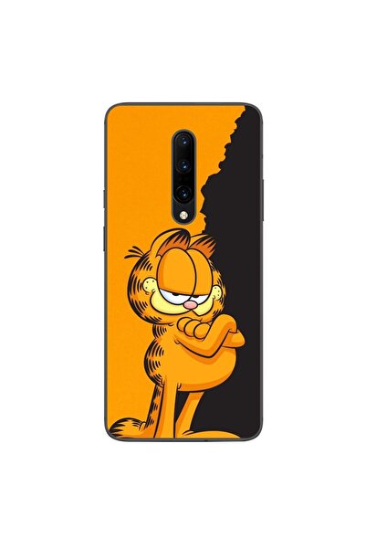 OEM Case compatible with OnePlus 7 Pro Silicon Gel Tpu Model Garfield Black a...