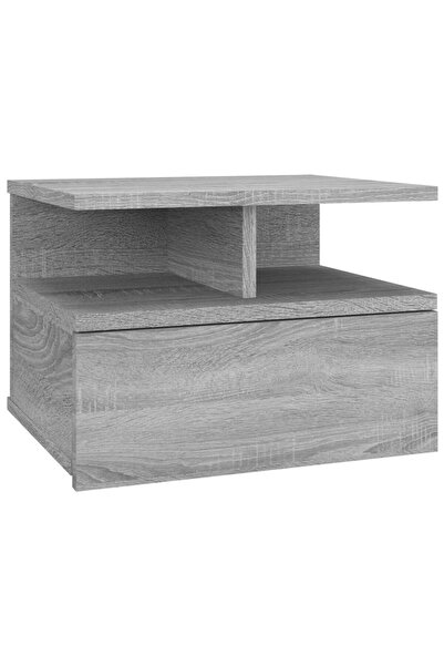 vidaxl Noptieră plutitoare, gri sonoma, 40x31x27 cm, lemn prelucrat