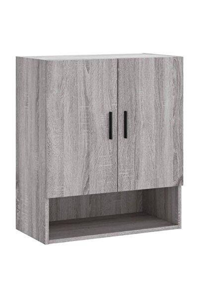 vidaxl Wall cabinet, sonoma grey, 60x31x70 cm, composite wood