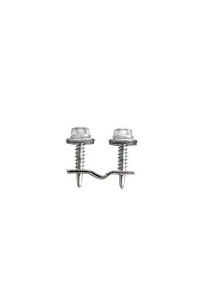Rocast Set of 100 x Polycarbonate Fence Panel Clamps 12 x 1.5 mm, DIN 7504K, ...