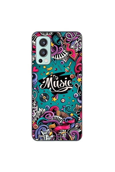 OEM Husa compatibila cu OnePlus Nord 2 Silicon Gel Tpu Model Pop Art Music