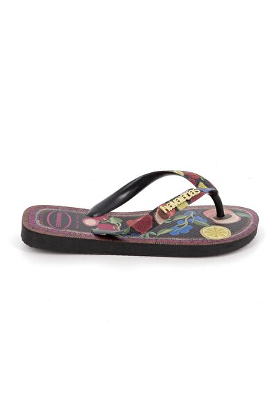 Havaianas Γυναικεία Σαγιονάρα Tropicana Vibes Χρώματος Μαύρο 4150170-0090