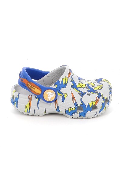 Crocs Παιδικό Σαμπό για Αγόρι Classic Dragon Graphic Clog T Ανατομικό Χρώματο...