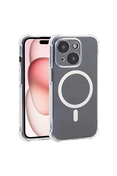 sscase MagSafe Θήκη Σιλικόνης με Air Cushion Γωνίες Transparent (Apple iPhone...
