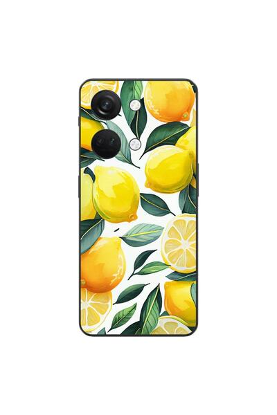 OEM Калъф, съвместим с OnePlus Nord 3, силиконов гел TPU, модел с десен на ли...