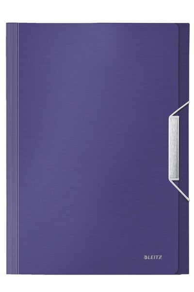 Leitz Mapă din plastic cu 6 compartimente, albastru-violet, tip stil proiect