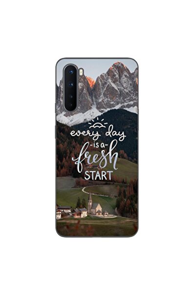 OEM Husa compatibila cu OnePlus Nord Silicon Gel Tpu Model Mesaj Fresh Start