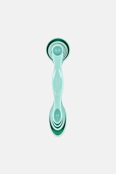 Masterchef Plastic 5 Pieces Measuring Spoon Set, Mint