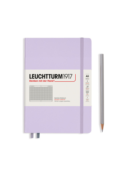 Leuchtturm Caiet A5 cu copertă rigidă, lila, pentru aritmetică