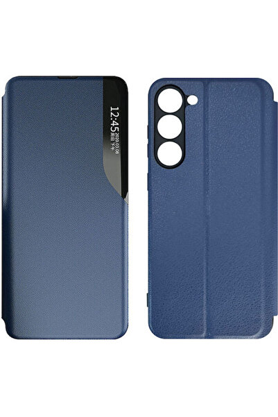 POWERTECH Θήκη Πλάτης Συνθετικό Δέρμα Μπλε (Galaxy S23+) Κωδικός: MOB-1916