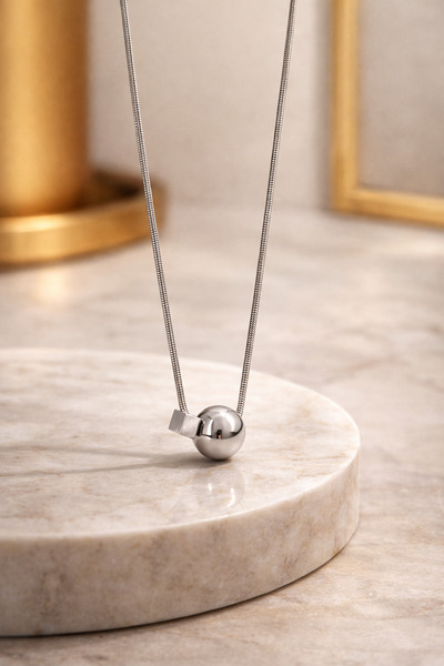 Bozhi Necklace Steel Silver Stylish Gift