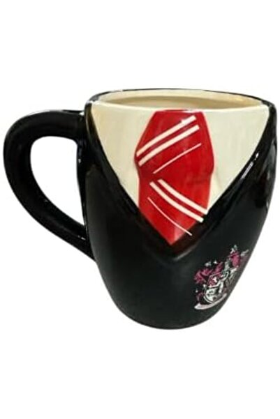 Yıldızan Nzr Beautestore Potter Uniform Design Ceramic Mug, 500 Ml, Black-Red...