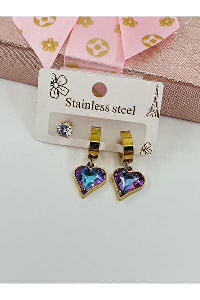 Bozhi Earrings Steel Gold Stylish Gift