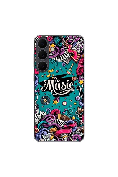 OEM Калъф, съвместим със Samsung Galaxy S25 FE, силиконов гел TPU, с десен По...