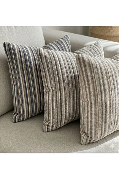ANKABAYB Textured Scandinavian Style Decorative Cushion Cover 45 X 45 2-Pack