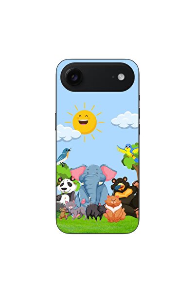 OEM Case compatible with Apple iPhone Air Silicon Gel Tpu Jungle Friends Pattern