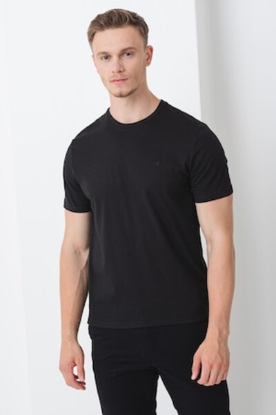 Calvin Klein Ανδρικό T-shirt, Calvin Klein, Βαμβακερό, Μίνι Λογότυπο, Μαύρο, M