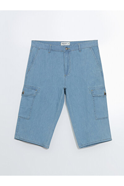 LC Waikiki RMZ GİYİM FARKIYA StandartKalıp Pantaloni scurți din denim pentru ...