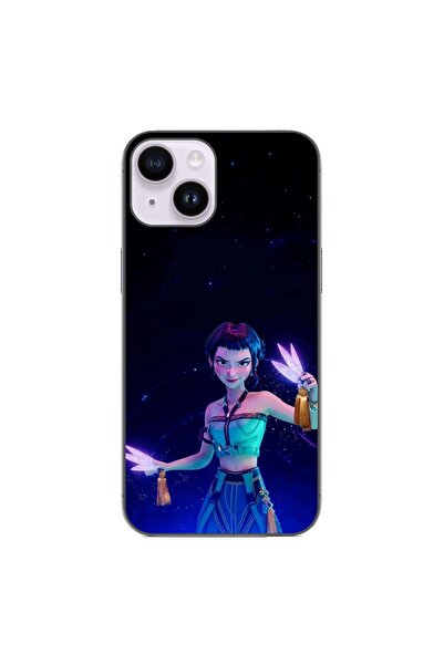 OEM Husa compatibila cu Apple iPhone 15 Silicon Gel Tpu Model KPop Demon Hunt...