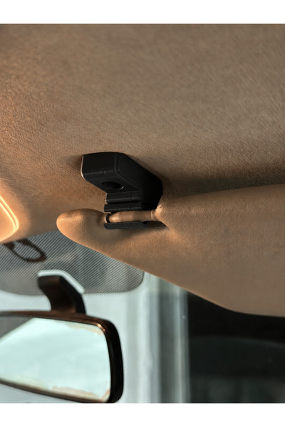 ModuLab 3D 2012 Fiat Fiorino Uyumlu Güneşlik Klipsi 2 Adet – Siyah İç Tavan G...