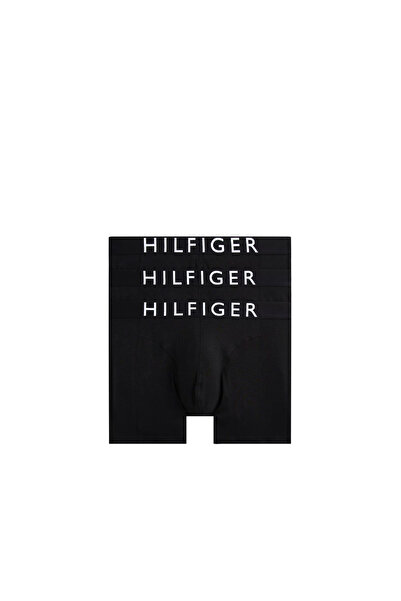 Tommy Hilfiger Ανδρικά Μποξεράκια Λευκό-Μαύρο, Πακέτο 3 τεμαχίων