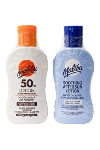 Malibu Pleťové mléko po opalování, Malibu, SPF 50, zklidňující, hydratační, d...