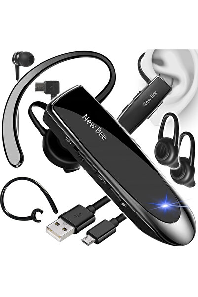 New Bee Cască wireless Bluetooth New Bee, Bluetooth 5.0, Funcție dublă de red...