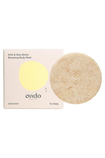 Ondo Beauty 36.5, Gel de duș reînnoitor cu AHA și unt de Shea, săpun de duș r...