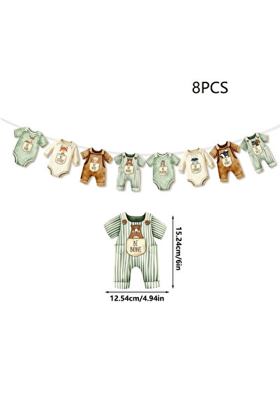 Choice7 DARK GRAY Golden Baby Clothes Shower Decorations Banner,Banners for B...