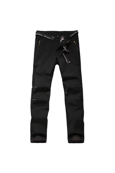 OEM Pantaloni de schi negri pentru bărbați, impermeabili, căptușiți, mărimea S