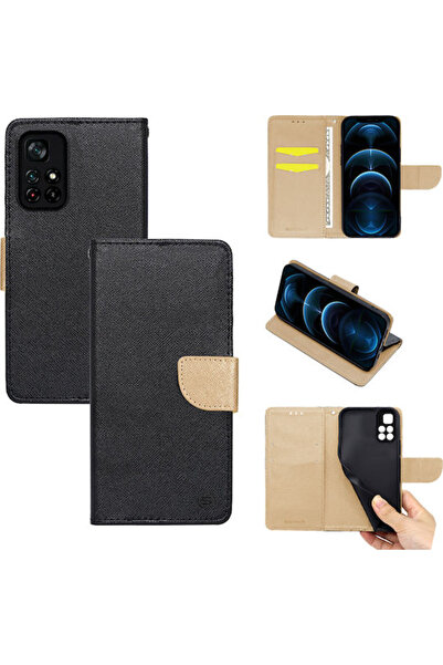 Other Sonique Trend Wallet Συνθετικό Δέρμα Μαύρο / Χρυσό (Xiaomi POCO M4 Pro ...