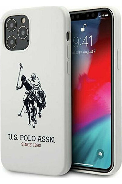 U.S. Polo Assn. Σιλικονούχα Θήκη Πλάτης Σιλικόνης Λευκή (iPhone 12 Pro Max) Κ...
