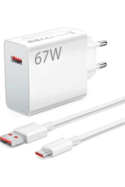 shutech 67W Watt Turbo Ultra Hızlı Şarj Aleti Seti Usb- Type-C Kablo ve Adapt...