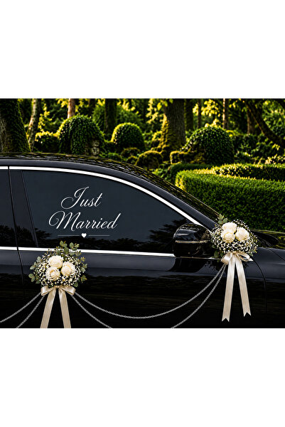 UAStudio Just married düğün arabası sticker