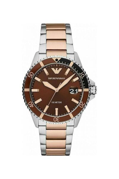 Emporio Armani Ρολόι Μπαταρίας με Μεταλλικό Μπρασελέ AR11340 (42MM)