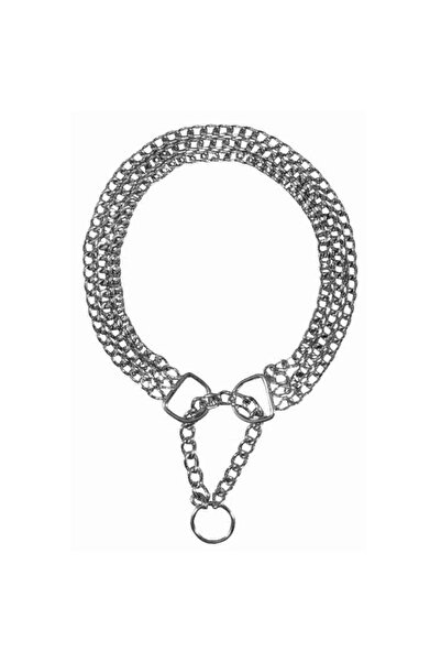 Trixie Flzdgnkr Dog Collar, 3 Row Chain, Tension Relief, L-Xl: 60cm (125855)